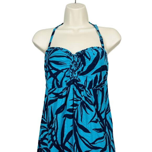 Tommy Bahama Halter Dress Beach Blue Black Cover Up - XS - Picture 2 of 5